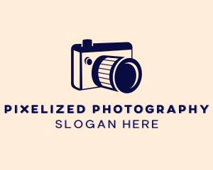 DSLR Camera Lens logo design