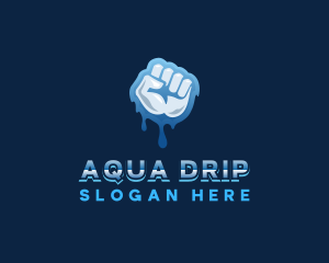 Hand Water Cleaning logo design