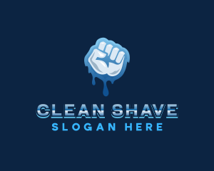 Hand Water Cleaning logo design