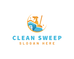 Cleaning Housekeeping Sanitation logo design