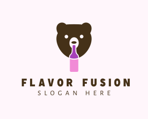 Bear Liquor Bottle logo