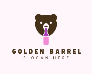 Bear Liquor Bottle logo