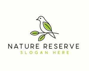 Bird Leaf Nature logo design