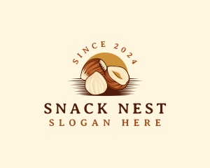 Nut Hazelnut Oregon logo design