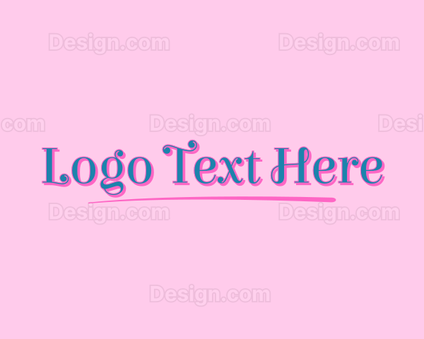 Girly Cute Fashion Logo