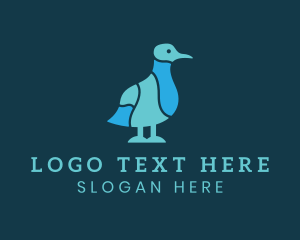 Ocean Seagull Bird logo