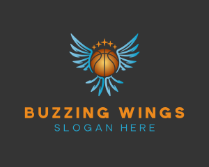 Wings Basketball Varsity logo design