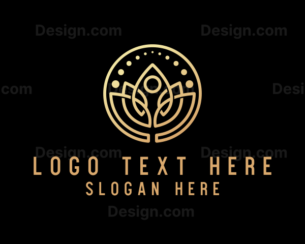 Gold Wellness Yoga Logo