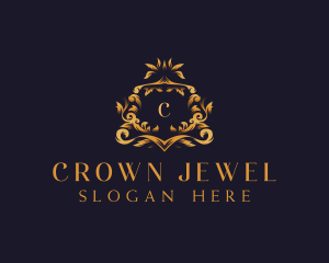 Royalty Crown Ornament Jewelry logo design