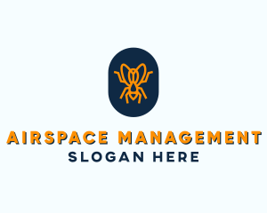 Insect Fly Badge logo