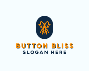 Orange Fly Badge logo design