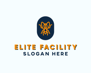 Orange Fly Badge logo design