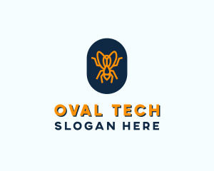 Orange Fly Badge logo design