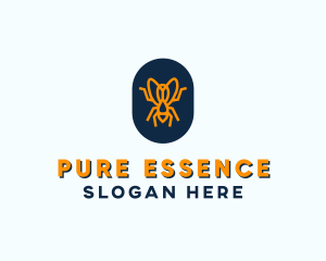 Orange Fly Badge logo design