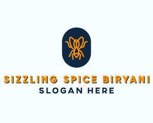 Orange Fly Badge logo design