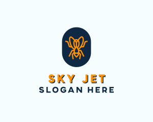 Orange Fly Badge logo