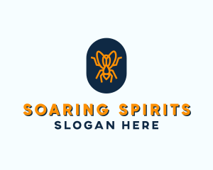 Insect Fly Badge logo