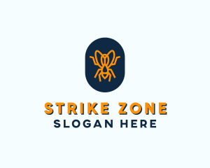 Orange Fly Badge logo design