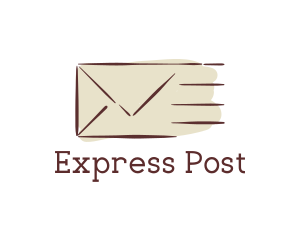 Express Mail Envelope logo design