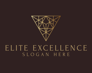 Geometric Diamond Triangle logo