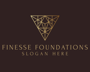 Geometric Diamond Triangle logo
