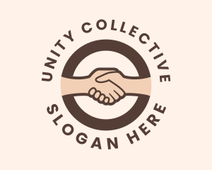 Handshake Unity Hand logo design