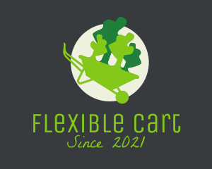 Wheelbarrow Garden Cart  logo design