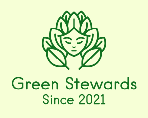 Green Nature Deity  logo design