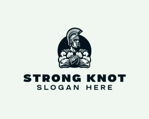 Strong Spartan Warrior logo design