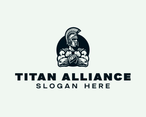 Strong Spartan Warrior logo