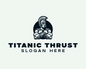 Strong Spartan Warrior logo design