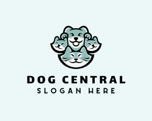 Cat Dog Pet Shop logo design