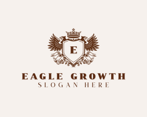 Classic Elegant Eagle Crest logo design