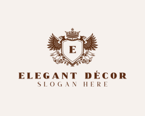 Classic Elegant Eagle Crest logo design