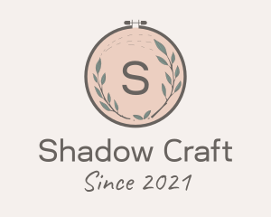 Leaf Embroidery Craft logo design