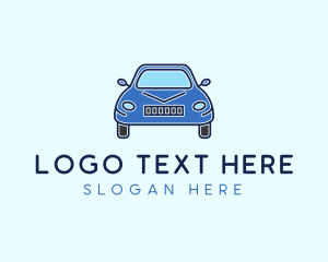 Blue Sedan Car logo