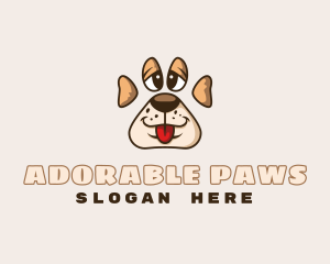 Puppy Pet Paw logo design