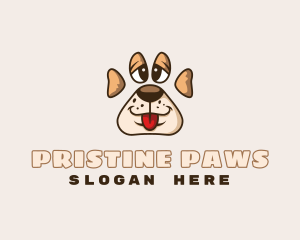 Puppy Pet Paw logo design