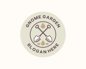 Lawn Gardening Shovel logo design