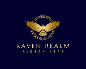 Premium Flying Raven logo