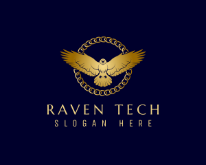 Premium Flying Raven logo