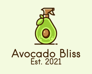 Avocado Spray Bottle  logo design