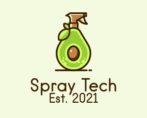 Avocado Spray Bottle  logo design