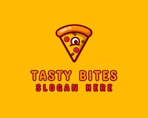 Delicious Pizza Monster logo design