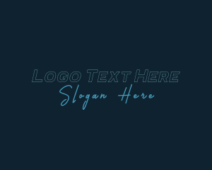 Outline Signature Business logo