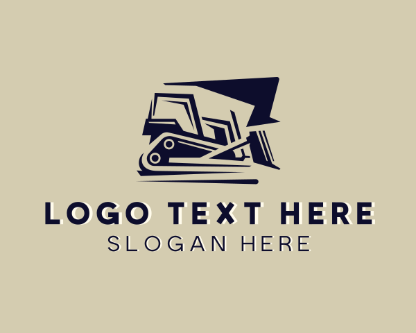 Backhoe Construction Machinery logo