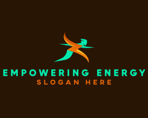 Electric Energy Human logo design