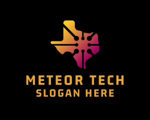 Tech Map Texas logo design