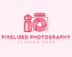 Lens Aperture Camera logo design