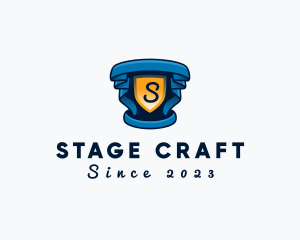 Theater Shield Curtain Ribbon logo